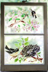 "Birds, Nest & Branches" Broken Stained Glass Window Mosiac; Link to Store: http://mhcxd.eqyhy.servertrust.com/product-p/birds-nest-branches.htm